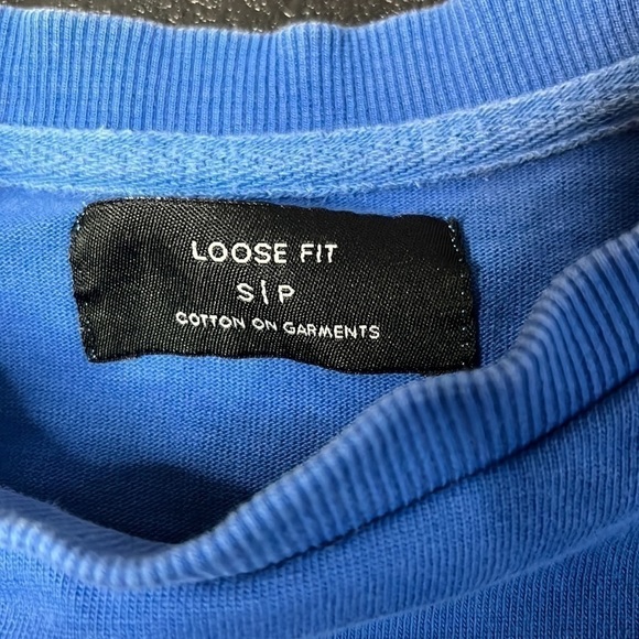 Untitled no. 7 loose fit cotton on garments blue longsleeve sz small - Picture 4 of 4